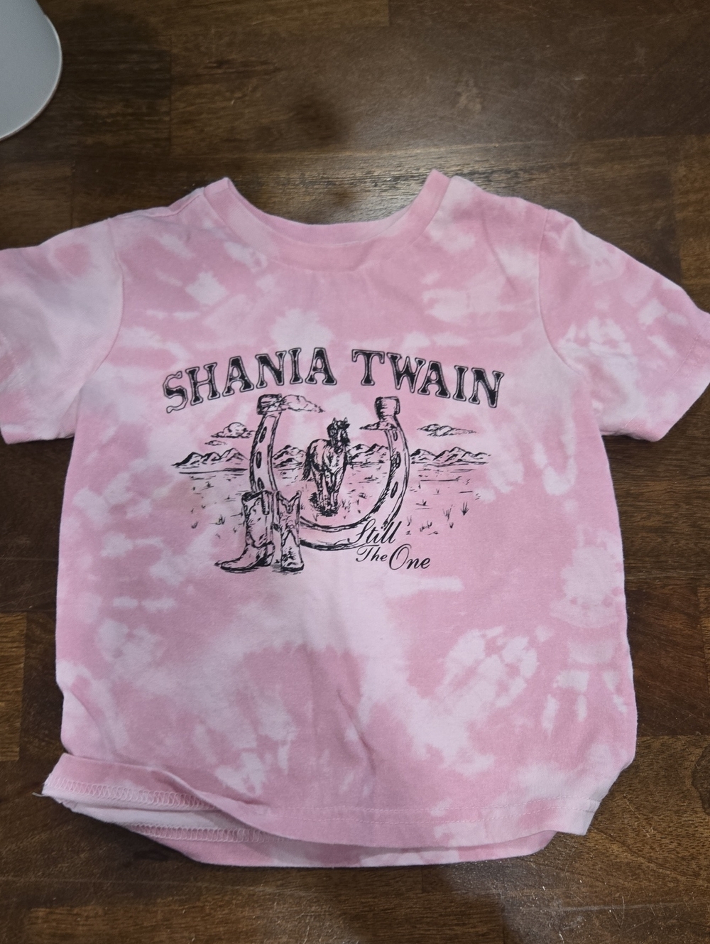 Shania Twain Kids Pink Tie-Dye Graphic Tee